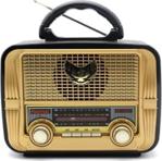 Kamai Md-1905Bt Şarjlı Nostaljik Bluetooth Hoparlör Fm Radyo Usb/ Kahverengi