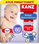 Kanz Bebek Bakım Örtüsü 60X60 Cm 10 Adet 6'Lı Paket