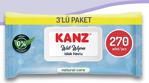 Kanz Natural Care Islak Mendil 3 Paket 270 Yaprak