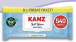 Kanz Natural Care Islak Mendil 6 Paket 540 Yaprak