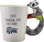 Karaca Animal Raccoon Mug