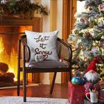 Karaca Home Woodland Iç Dolgulu Beyaz Snow Cozy Kırlent 45X45 Cm