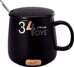 Karaca Love Siyah Küçük Kahve Mug