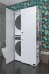 Kenzlife Çamaşır-Kurutma Makinesi Dolabı Kapaklı Fedyenka Byz 180X090X60 Banyo