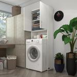 Kenzlife Çamaşır Makinesi Dolabı Sinem 180X066X30 Banyo Kiler