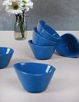 Keramika Mavi Miska Çerezlik/sosluk 12 Cm 6 Adet