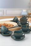 Keramika Myra 12 Parça 6 Kişilik Çay Fincan Takımı