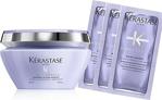 Kerastase Blond Absolu - Sarı Ve Gri Saçlar Için Silver Maske 200 Ml + Blond Absolu Şampuan 3 X 10 Ml