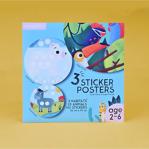 Kidmosfer 3'Lü Habitat Sticker Poster - Orman, Kutup Ve Çiftlik Arkadaşları