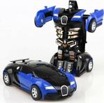 Kids Ni-Ag Transformers Robot Çek Bırak 1:32 Kendinden Robota Dönüşebilen Araba Bugatti