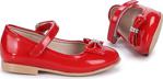 Kiko Kids Pmk 501 Rugan Kırma Fiyonklu Kız Çocuk Babet Ayakkabı Beyaz