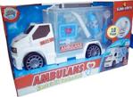 King Toys Oyuncak Çantalı Ambulans Arabası 10 Parça Büyük Boy Sağlıkçı Malzemeleri Ambulans Aksesuarlı Oyuncak