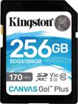 Kingston Canvas Go Plus 256 Gb Sdxc 170 Mb/S C10 Uhs-I U3 V30 Sdg3/256Gb Sd Kart