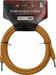 Kırlın Kirlin Instrument Cable Pro Audio Cable - Enstrüman Kablosu 3 Metre Jak Kablosu / Sarı