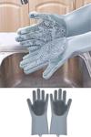 Kitchen Beauty Magic Gloves Sihirli Bulaşık Eldiveni Mutfak Banyo Temizleme Fırçası Oto Ev Iş Pratik