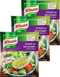 Knorr Salata Sosu Sirkeli Sarımsaklı 5X10 Gr. Üçlü Set