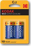 Kodak Max Alkalin Blister 2'Li Orta Pil