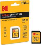 Kodak Sdxc 128Gb Class10 U3 Ultra Performans Sd Hafıza Kartı