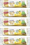 Koroplast Ekstra Güçlü Limon Büzgülü Büyük Boy 10Lu Çöp Torbası X 5 Paket