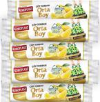 Koroplast Ekstra Güçlü Limon Büzgülü Orta Boy 15Li Çöp Torbası X 5 Paket