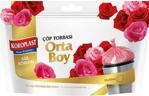 Koroplast Gül Kokulu Orta Boy 55x60 cm 15'li Çöp Torbası