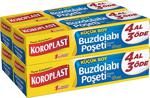 Koroplast Küçük Boy 20x30 cm 40 Adet 4'lü Paket Buzdolabı Poşeti