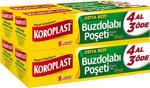 Koroplast Orta Boy 24x38 cm 30 Adet 4'lü Paket Buzdolabı Poşeti