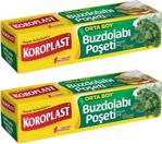 Koroplast Orta Boy Buzdolabı Poşeti 24X38 Cm 20'Lix2