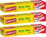 Koroplast Streç Film 100 Metre Kesme Bıçağı Hediyeli - 3'Lü