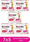 Kotex Active Uzun 7'Li 5 Adet Hijyenik Ped