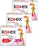 Kotex Active Uzun Günlük Ped 7'Li Üçlü Set