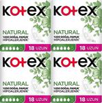 Kotex Ultra Natural Uzun Hijyenik Ped 18'Li 4 Adet