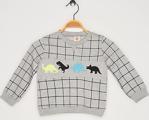 Koton Erkek Bebek Gri Desenli Sweatshirt