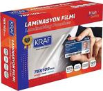 Kraf Laminasyon 125 Mikron 78Mm X 102Mm 100 Lü Paket