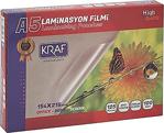 Kraf Laminasyon Filmi Parlak A5 125Mic 100Lü 2125