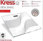 Kress 5000 Zeyna Di̇ji̇tal Cam Banyo Baskülü