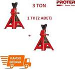 KRİKO STANDI 3 TON 2 AD Araba Araç Sehpa (1 TAKIM) PROTER PR 343