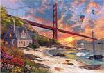 Ks 500 Parça Sunset At Golden Gate Puzzle