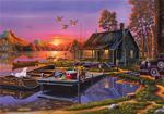 KS Games 2000 Parça Puzzle Lakeside Cottage 96x68cm 22502