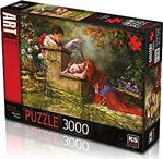 Ks Games 3000 Parça Puzzle Whi̇le She Was Wai̇ti̇ng 23004