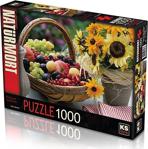 Ks Games Puzzle 1000 Parça Fruıt And Sunflower Puzzle Lisanslı Ür