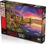 Ks Games Puzzle 500 Parça Lakeside Cabin 20003