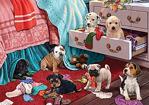 Ks Games Puzzle 500 Parça Puppies In The Bedroom 20009