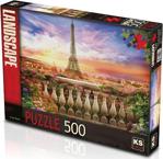 Ks Games Puzzle 500 Parca Sunset In Eiffel