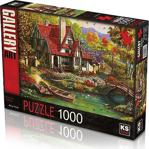 Ks Puzzle 1000 Parça Riverside Cottage Puzzle