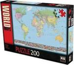 Ks Puzzle Games 200 Parça Dünya Haritası Puzzle 11332