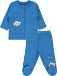 Kujju Bebek Pijama Takımı 3-6 Ay Mavi