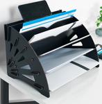 Kuk Design Delcia Modern Pratik Masaüstü Organizer Düzenleyici Evrak Rafı ( Sarı )