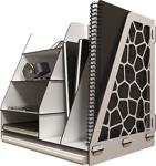 Kuk Design Voronoi Modern Ofis Masaüstü Organizer Düzenleyici A4 Evrak Rafı (Beywz)