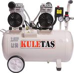 Kuletaş Süper Sessiz Yağsız Kompresör 60 Litre Çift Motor